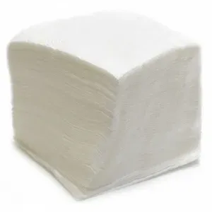 Салфетки бумажные белые, 1-слойные, 24х24 см
