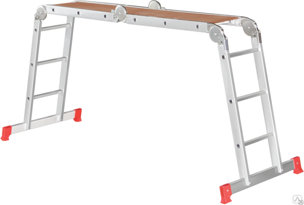 Лестница трансформер 4*4 ступеней; 1170/2218/4570 см; 14,8 кг. AТR44