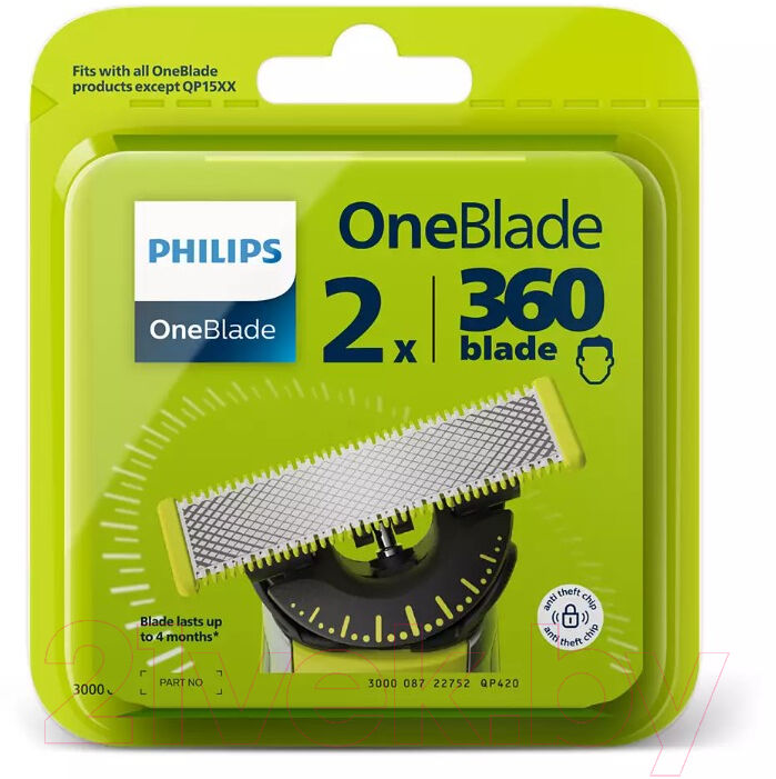 Набор насадок для электробритвы Philips OneBlade QP420/50 2