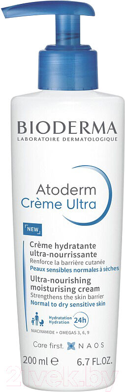 Крем для тела Bioderma Atoderm Creme Ultra с помпой 1
