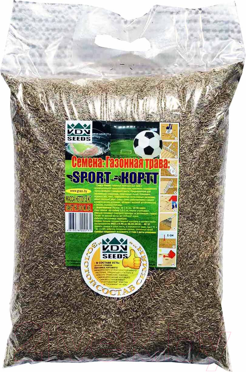 Семена газонной травы VDV Seeds Sport-кортт 1