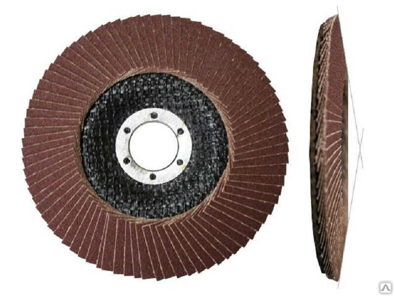 Круг лепестковый для УШМ торцевой циркониевый Р60 тип КЛТ1 125х222 мм