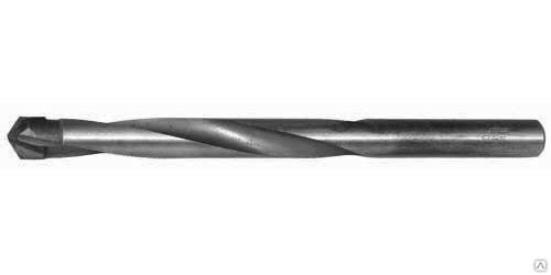 Сверло 6,5 (класс В) по металлу с твердосплавной пластиной ВК8 с цилиндрическим хвостовиком (l=63, L=101, Р6М5) ГОСТ