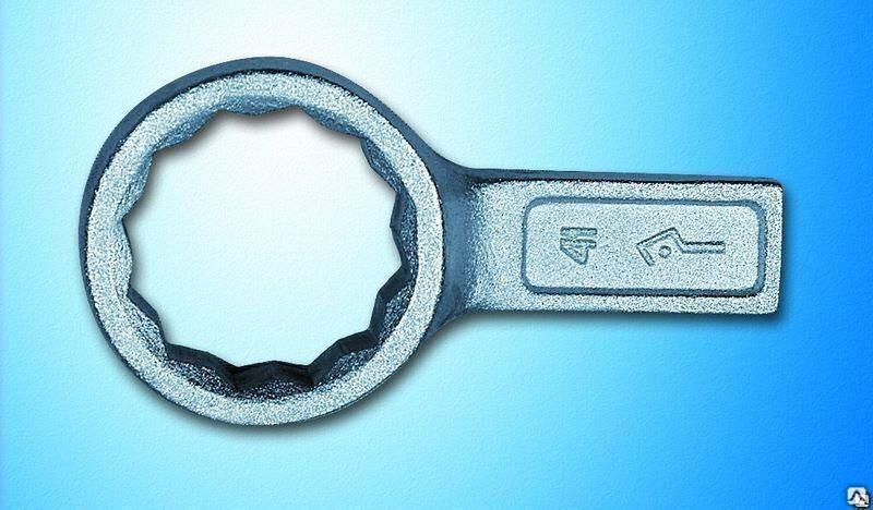 Ключ гаечный накидной односторонний коленчатый 24 мм КГНО ТУ (40Х) Ц15хр