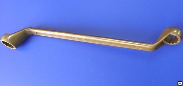 Ключ накидной коленчатый омедненный 17х19 мм КГН ТУ (40Х) М30-50