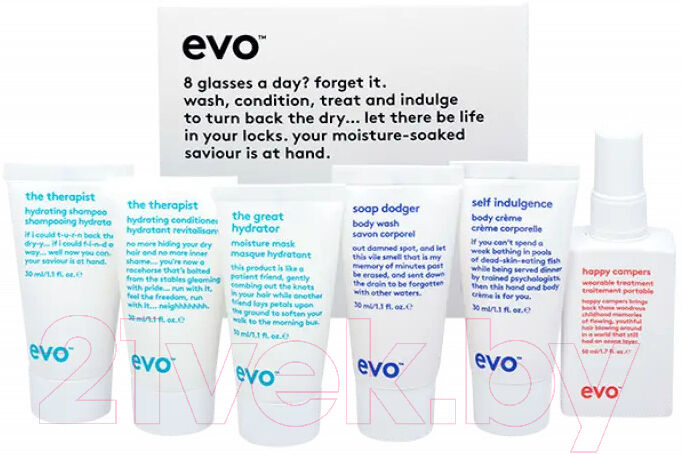 Набор косметики для тела и волос Evo Hydration Station Шамп+Конд+Маска+Гель д/д+Крем+Несм уход EVO