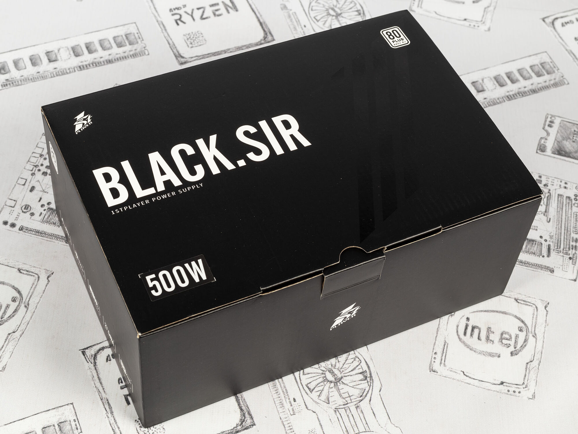 Блок питания 1stPlayer BLACK.SIR 5.0 (SR-500W) 500Вт, ATX Блоки питания для системных блоков