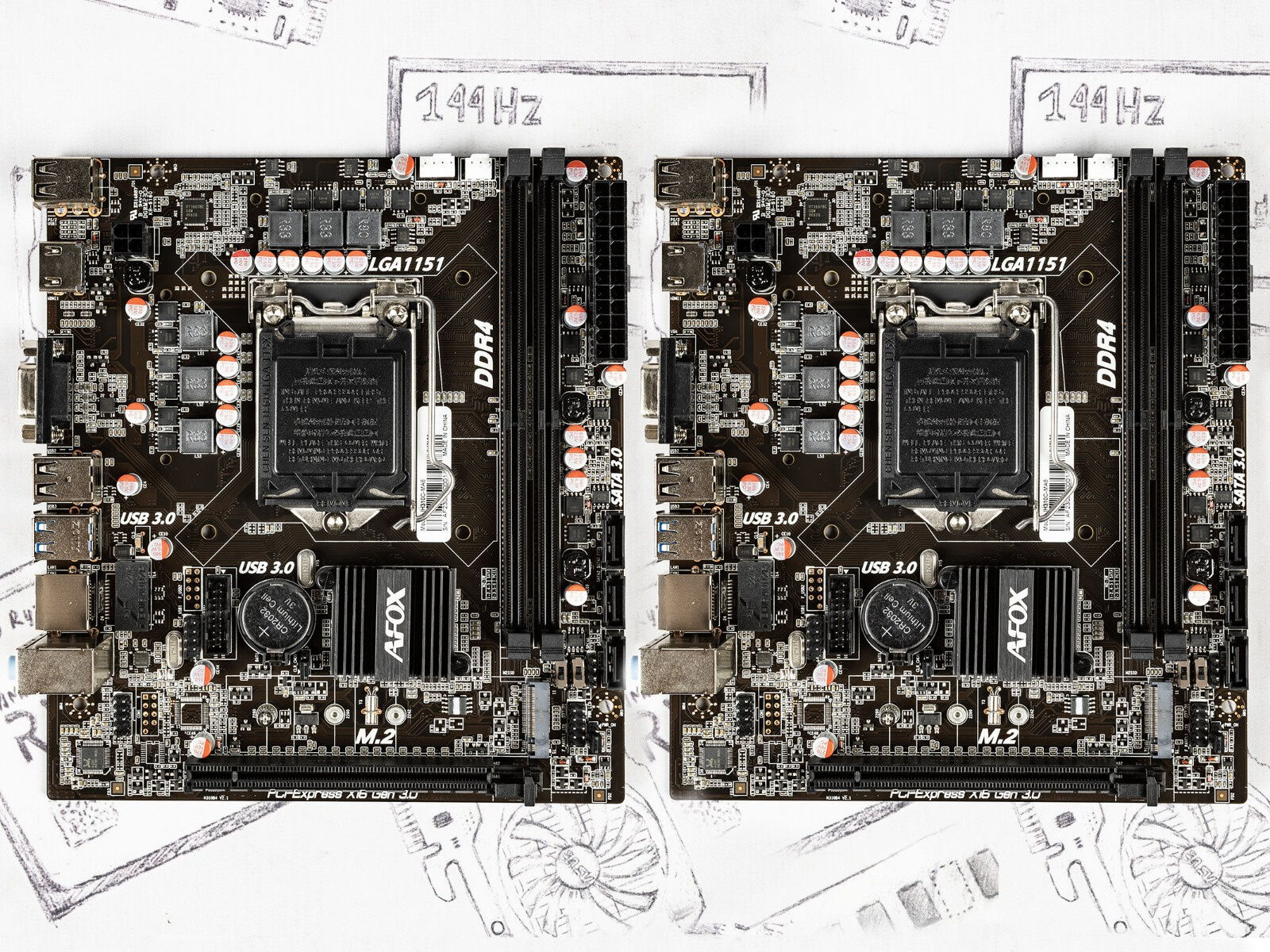 Материнская плата Afox IH310C-MA6 (IH310C-MA6) 2x DDR4-3000Мгц, mATX LGA 1151 Материнские платы (десктоп)