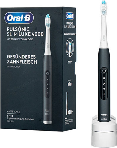 Электрическая зубная щетка Oral-B Pulsonic Slim Luxe 4000 черный
