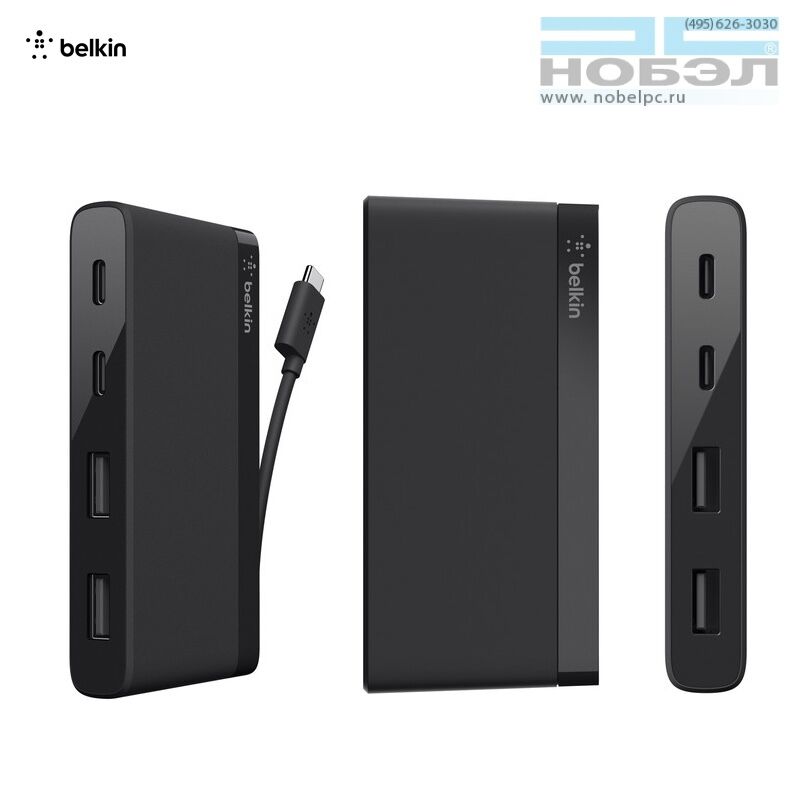 Разветвитель портов Belkin USB-C Belkin 4-Port USB 3.0 Type-C Mini Hub Хаб
