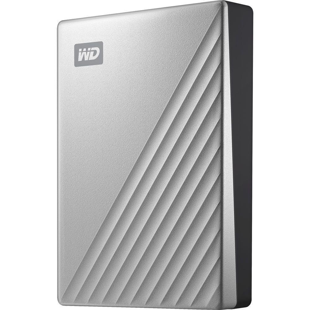 Внешний жесткий диск WD 4TB My Passport Ultra 2,5" USB-C для Mac Серебристый