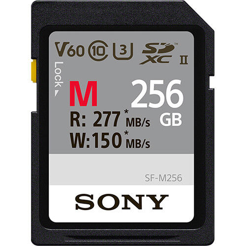 Карта памяти Sony 256GB SF-M Series UHS-II SDXC 277МБ/с (U3, V60)