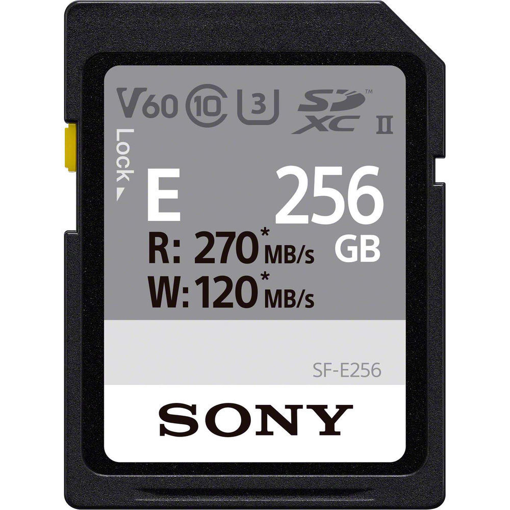 Карта памяти Sony 256GB SF-E Series UHS-II SDXC 270 / 120 v2