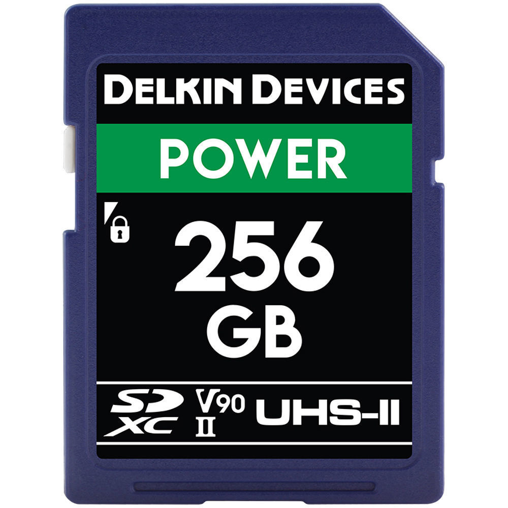 Карта памяти Delkin Devices 256GB SDXC Power UHS-II 300/250 MB/s 2000x