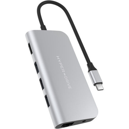 USB-хаб Hyper HyperDrive POWER 9 in 1 Hub для USB-C iPad/MacBook серебряный