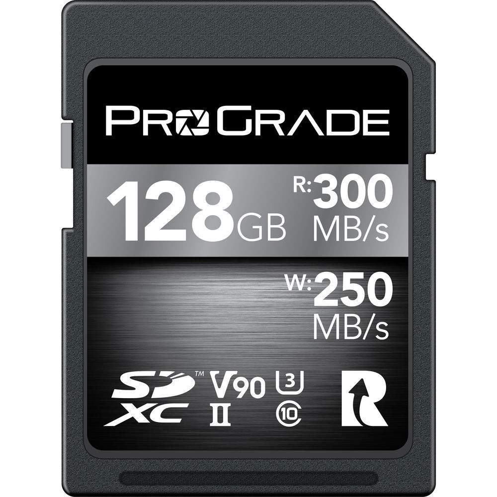 Карта памяти ProGrade Digital 128GB UHS-II SDXC 300 / 250 MB/s V90