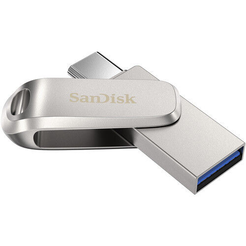 Флешка USB SanDisk 1TB Ultra Dual Drive Luxe USB 3.1 USB-C / USB-A 150MB/s Silver