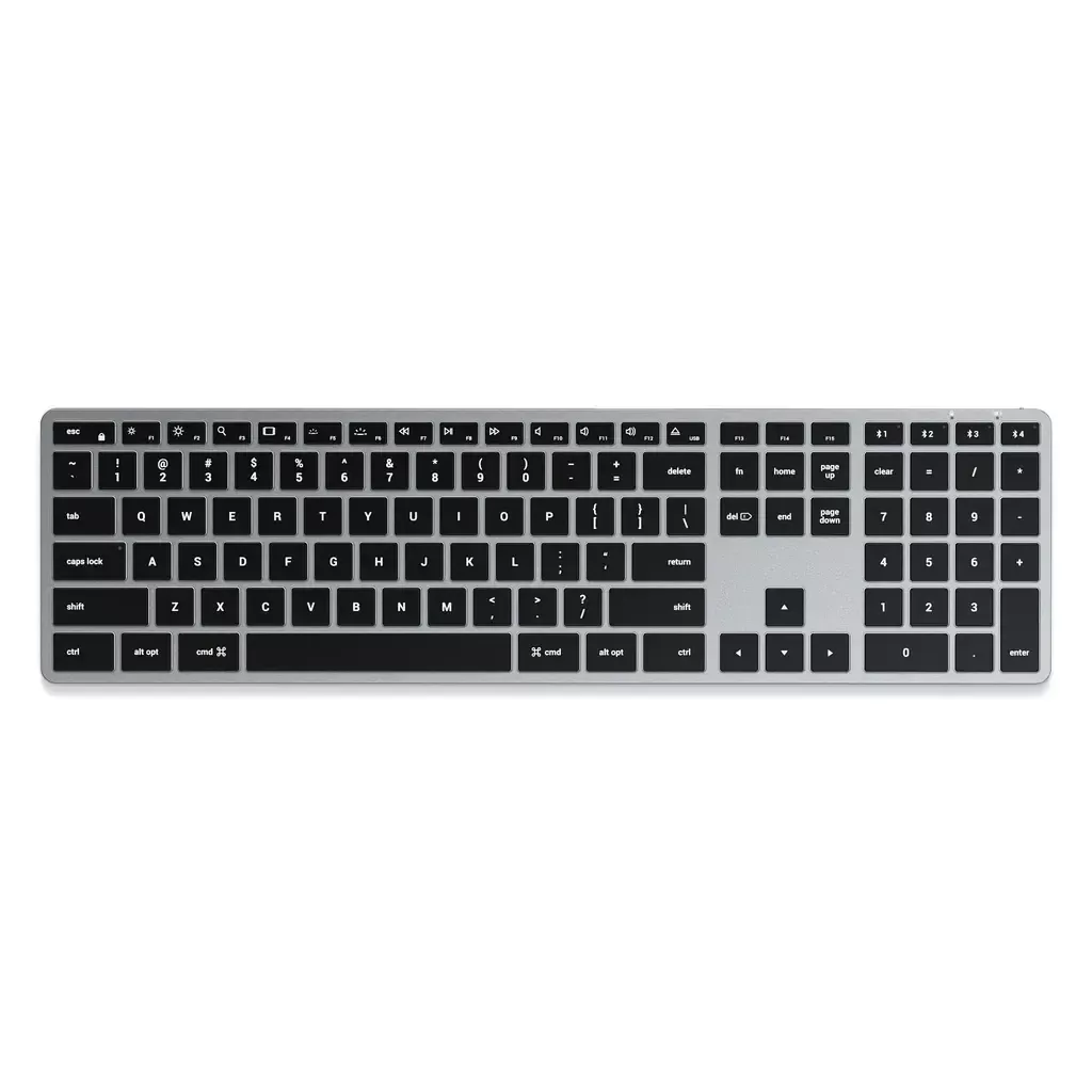 Клавиатура Satechi Slim X3 Bluetooth Keyboard RU Рус, серый космос