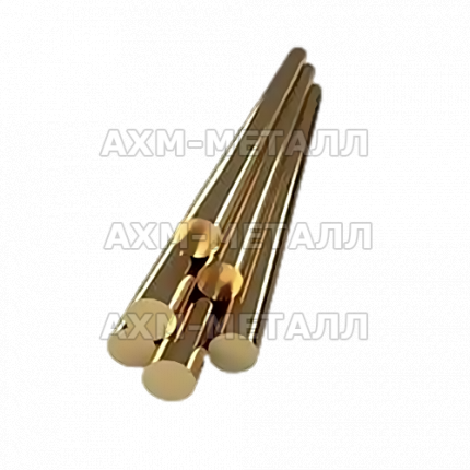 Пруток бронзовый 90 мм БрАМЦ9-2 ООО АХМ-Металл