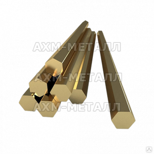 Шестигранник бронзовый БрАЖМц10-3-1.5 5 мм ТУ 48-21-867-89 ООО АХМ-Металл 