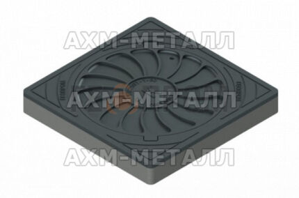 Квадратный люк тип Т (С150)-В-8.1-60 (750*750) Арбат с бетонным основанием ООО АХМ-Металл