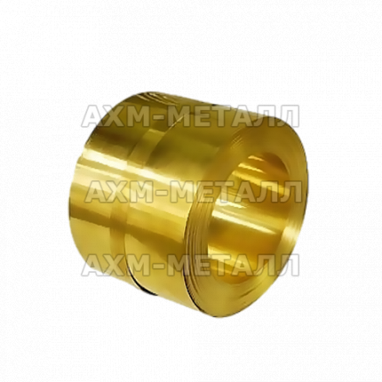 Лента латунная ЛС59 ГОСТ 2208-2007 8 мм ООО АХМ-Металл