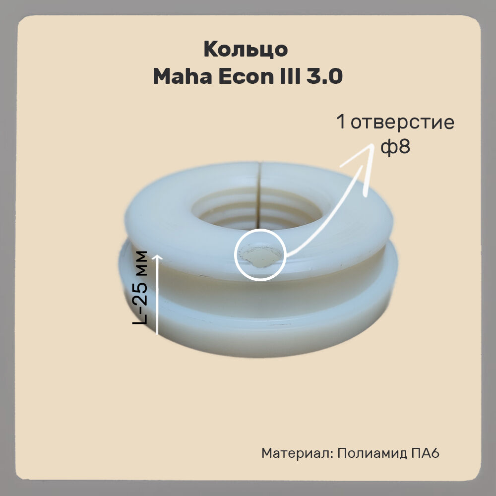 Кольцо резьбовое Maha Econ III 3.0 Tr 40x5 мм D=80 мм