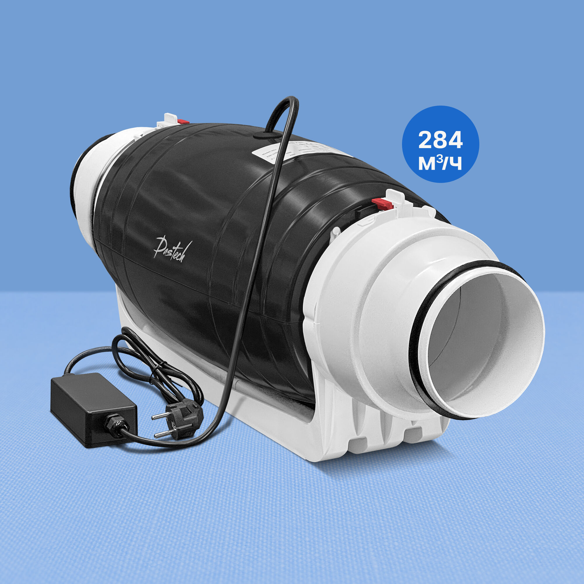 Канальный малошумный вентилятор Dastech HDD-100/125P