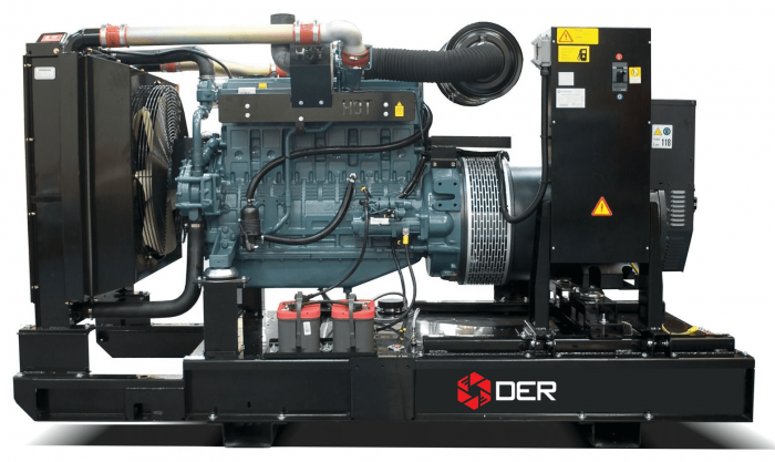 Дизельный генератор DER-180D на базе двигателя Doosan с АВР 180 кВт