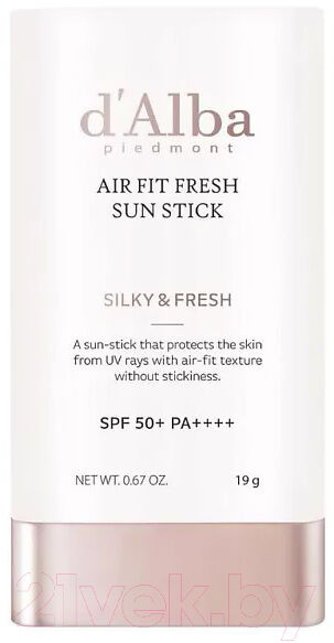 Крем солнцезащитный d'Alba Air Fit Fresh Sun Stick SPF 50+ PA++++ 1