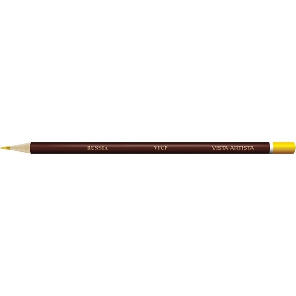 Заточенный цветной карандаш Vista-Artista 221 Кадмиевый желтый средний, Cadmium yellow medium